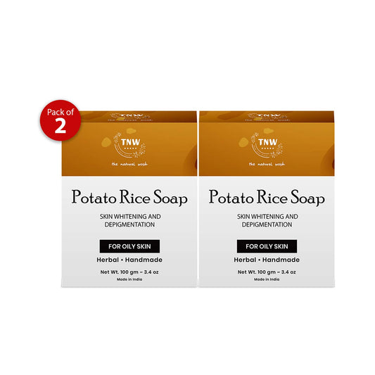 TNW - The Natural Wash Handmade Potato Rice Soap Pack of 2 Combo