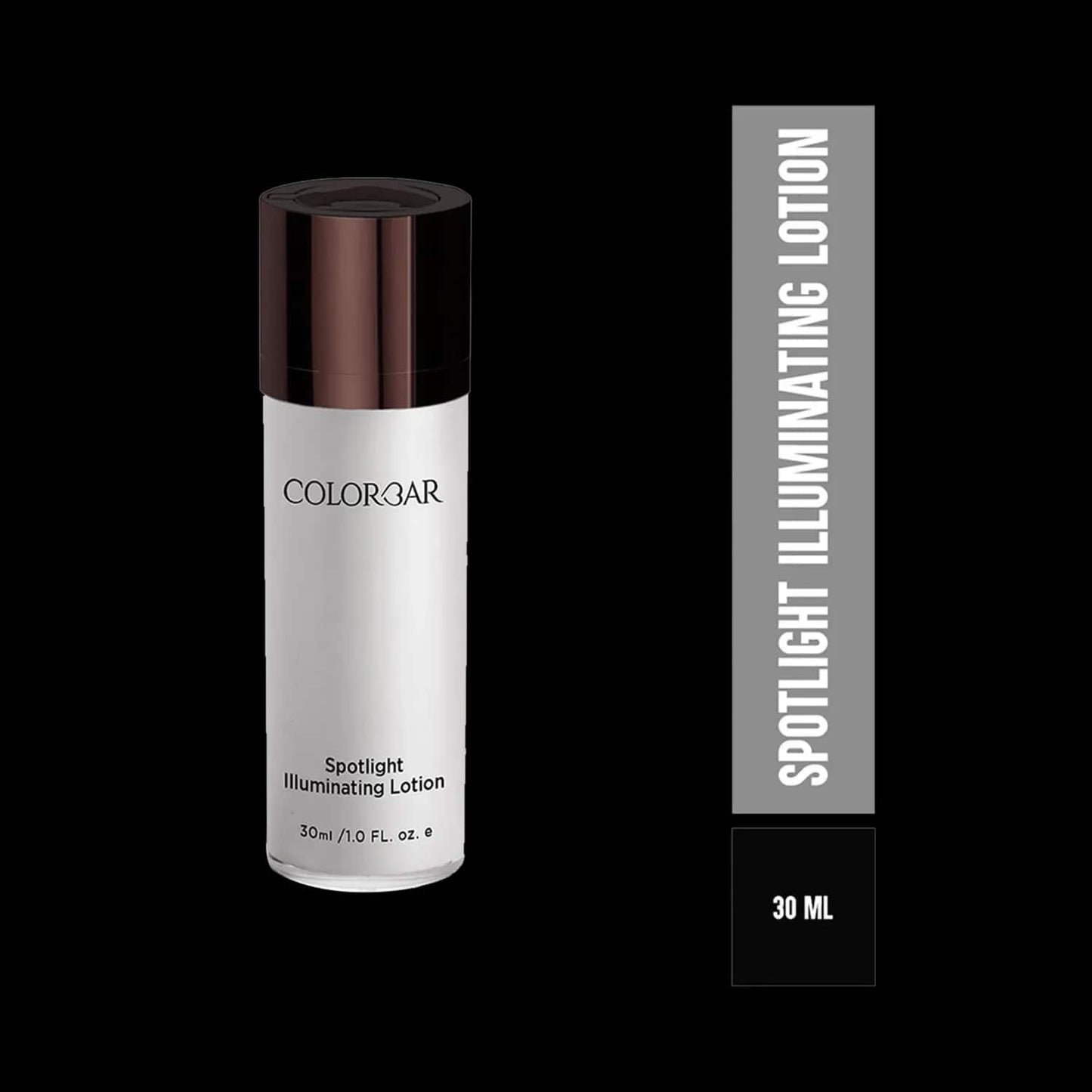 Colorbar Spotlight Illuminating Lotion + Just Smoky Eye Kajal - 001 Just Black Combo