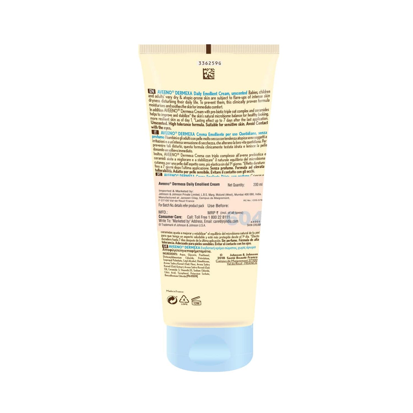 Aveeno Dermexa Daily Emollient Cream (200ml)