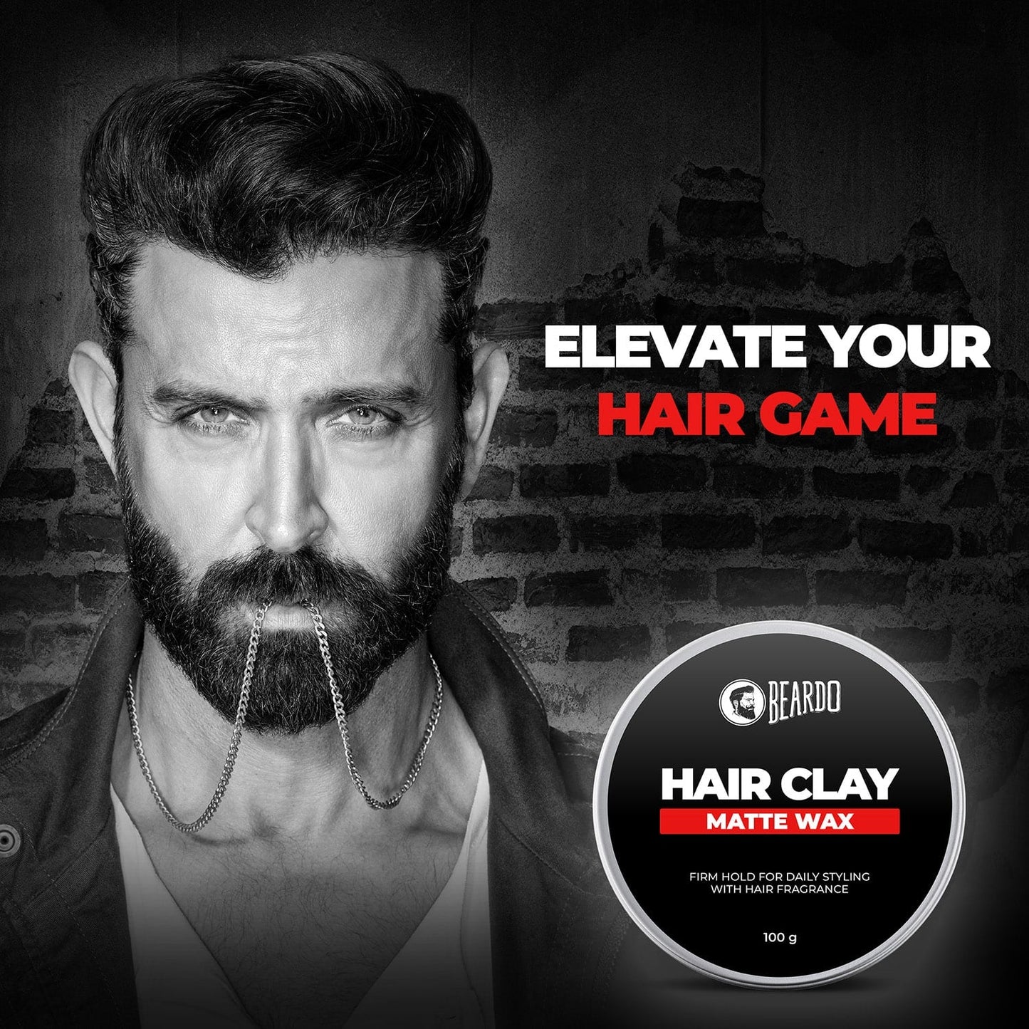 Beardo Hair Clay Wax Strong Hold (100g)