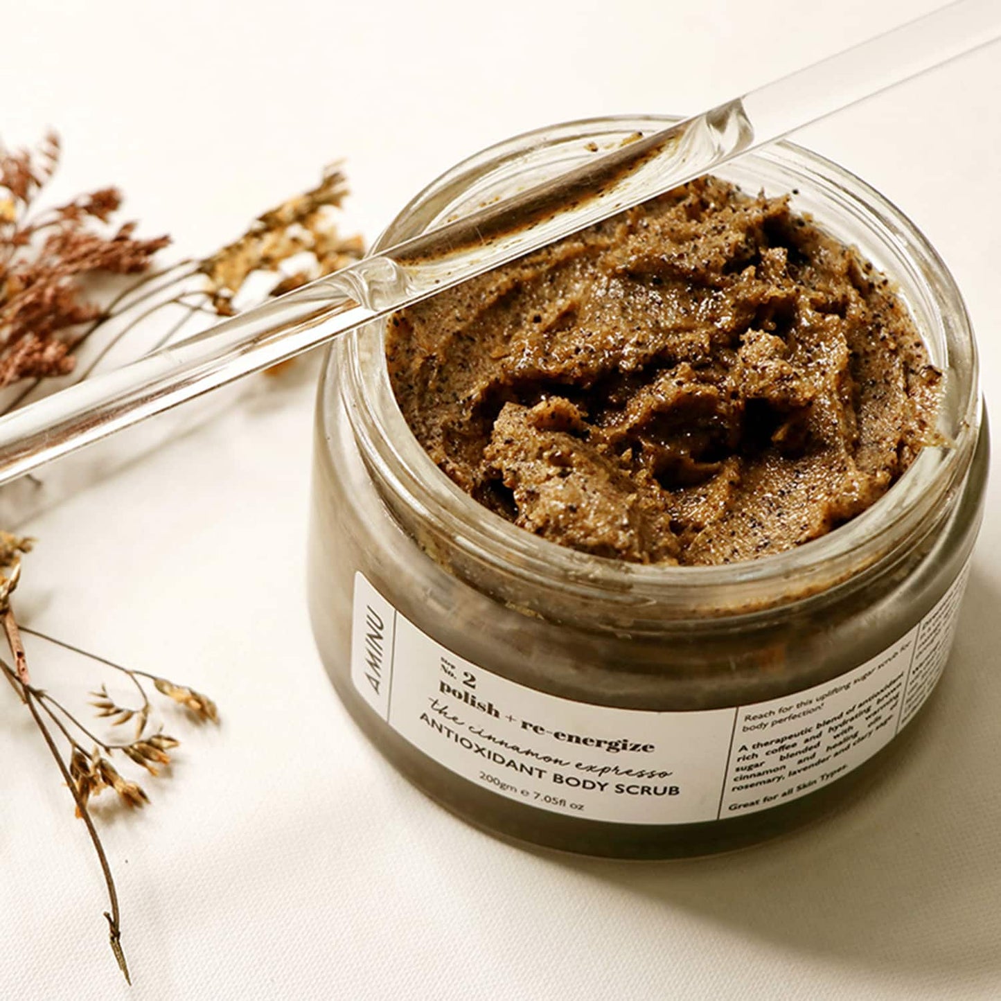 Aminu The Cinnamon Expresso Antioxidant Body Scrub - (200g)