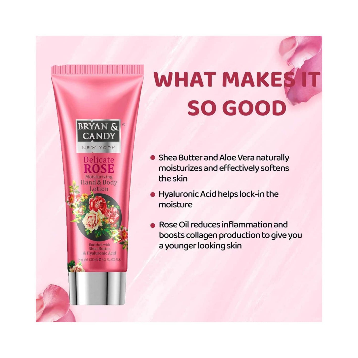 BRYAN & CANDY Delicate Rose Hand & Body Lotion (125ml)