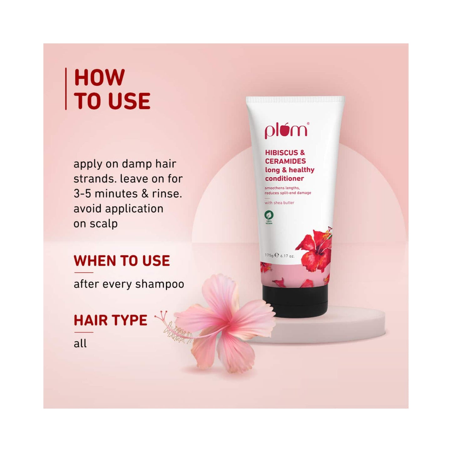 Plum Hibiscus & Ceramides Long & Healthy Conditioner (175g)