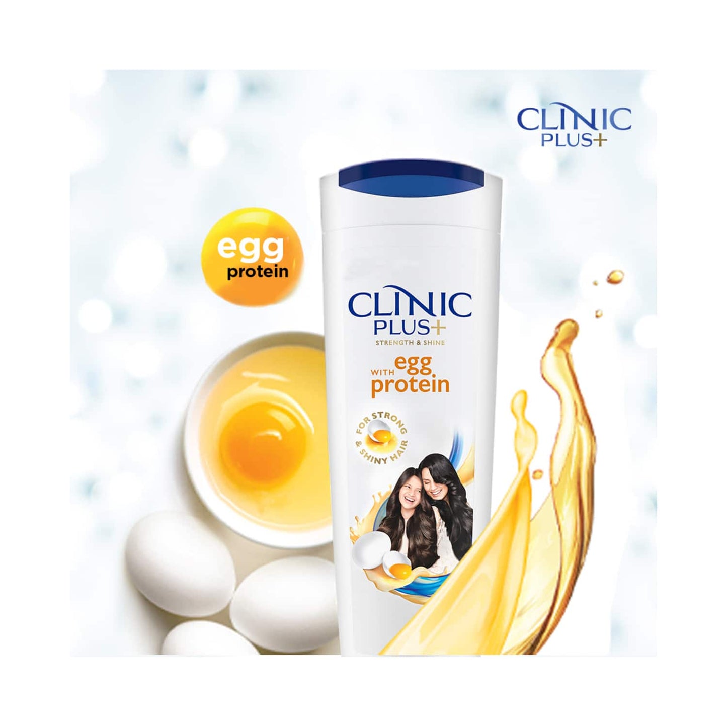 Clinic Plus Strength & Shine With Egg Protein Shampoo (355ml)