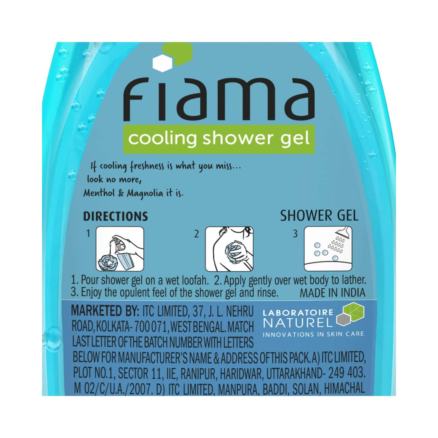 Fiama Menthol & Magnolia Cooling Shower Gel With Skin Conditioners (500ml)