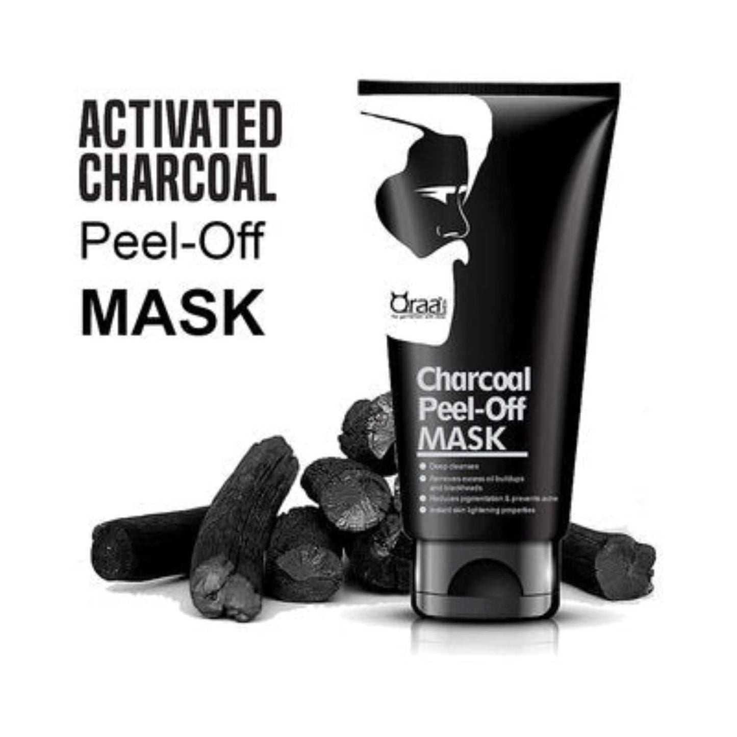 Qraamen Men Activated Charcoal Peel Off Mask (100 g)