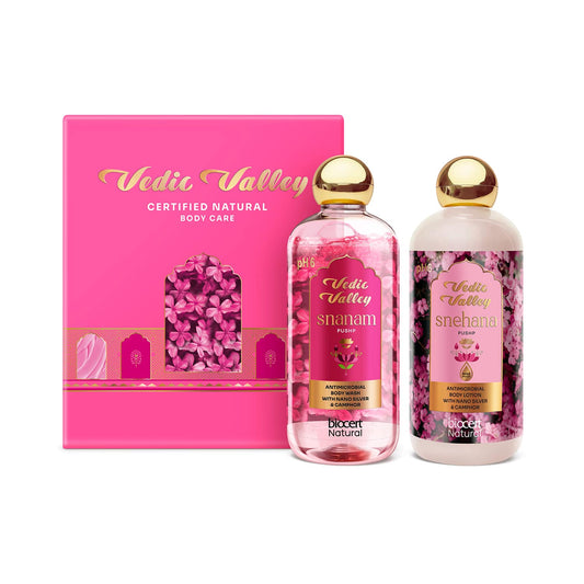 Vedic Valley Pushp Bath & Body Care Gift Box - (2Pcs)