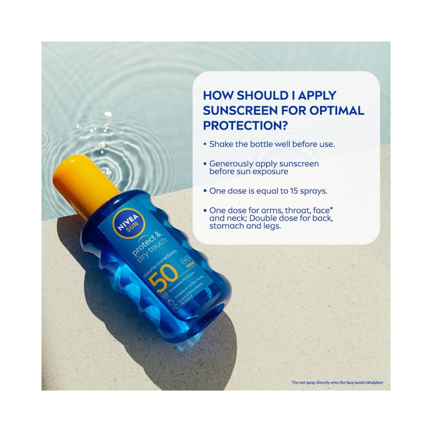 Nivea Sun Protect and Dry Touch Spray Spf 50 (200 ml)