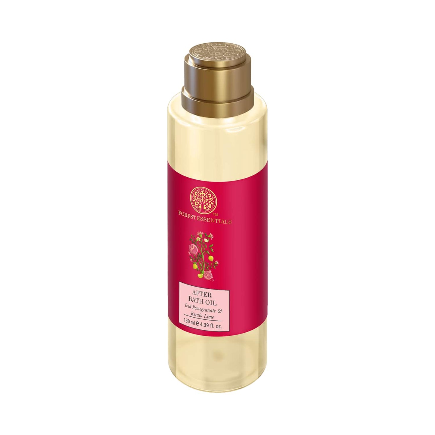 Forest Essentials Iced Pomegranate & Kerala Lime After Bath Oil (130ml)