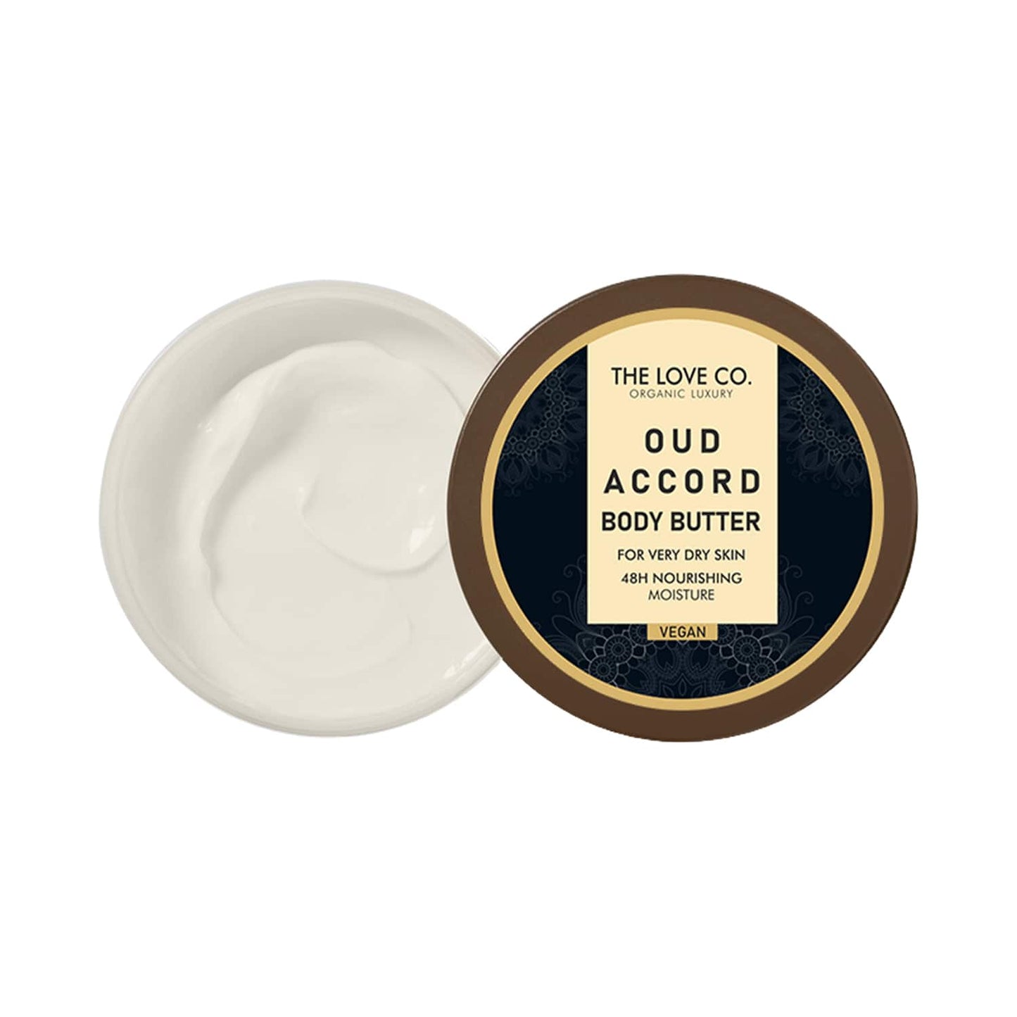 THE LOVE CO. Luxury Oud Accord Body Butter Deep Moisturization With Pure Shea Butter (200g)