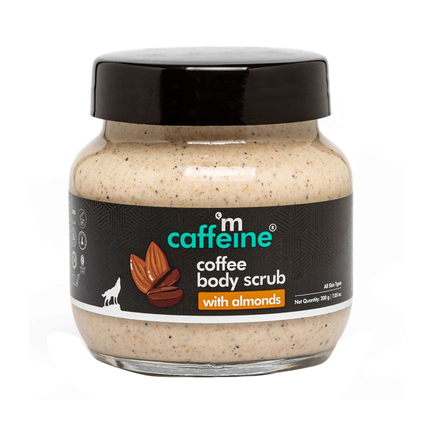 mCaffeine Creamy Coffee Body Scrub with Almonds (200g)