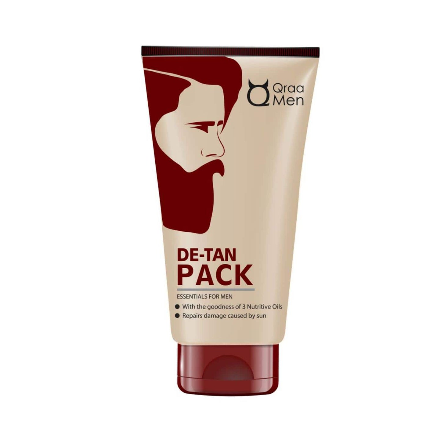 Qraamen De-Tan Face Pack, Haldi Chandan Face Scrub & Charcoal Peel Off Mask Combo