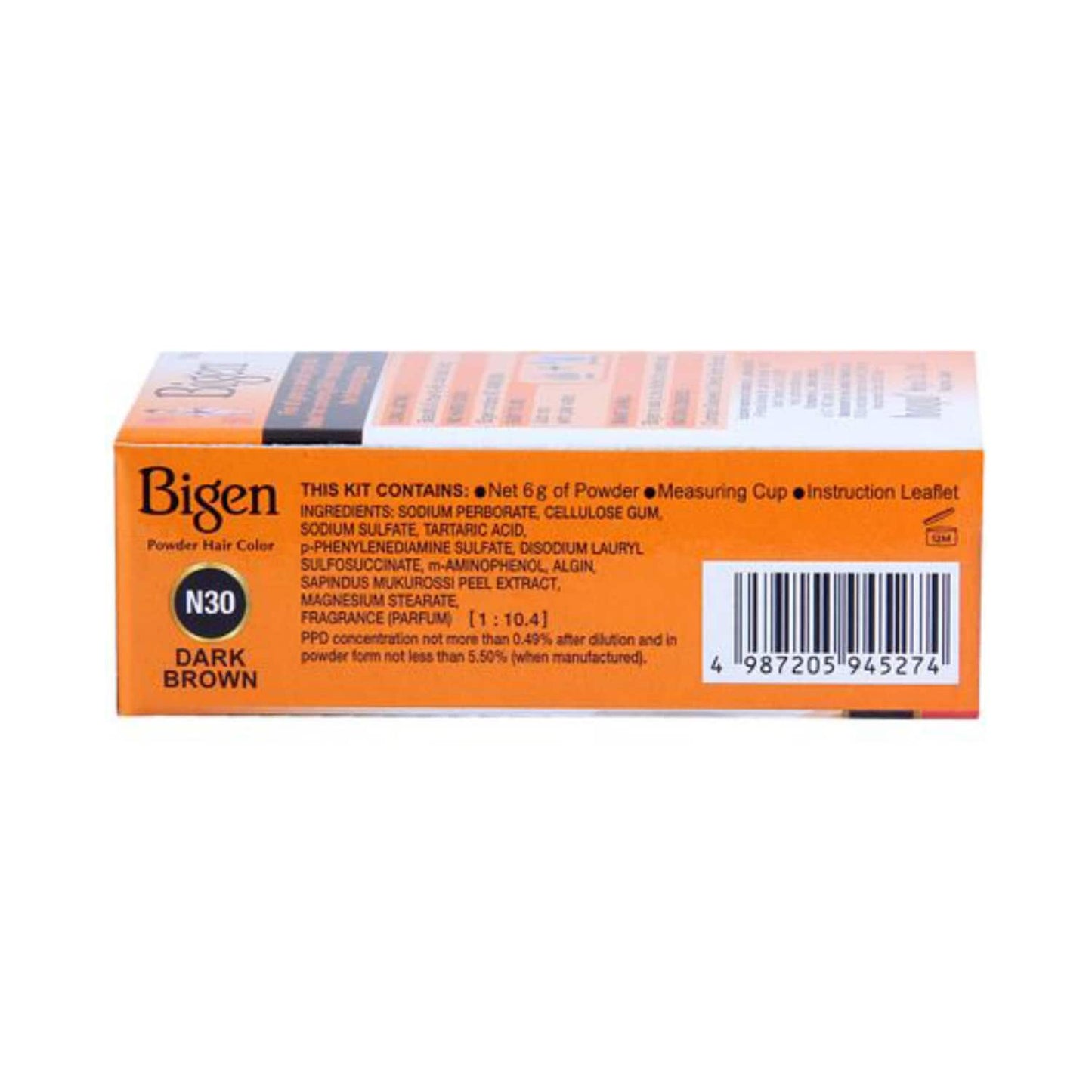 Bigen Powder Hair Color - N30 Dark Brown (3Pcs)