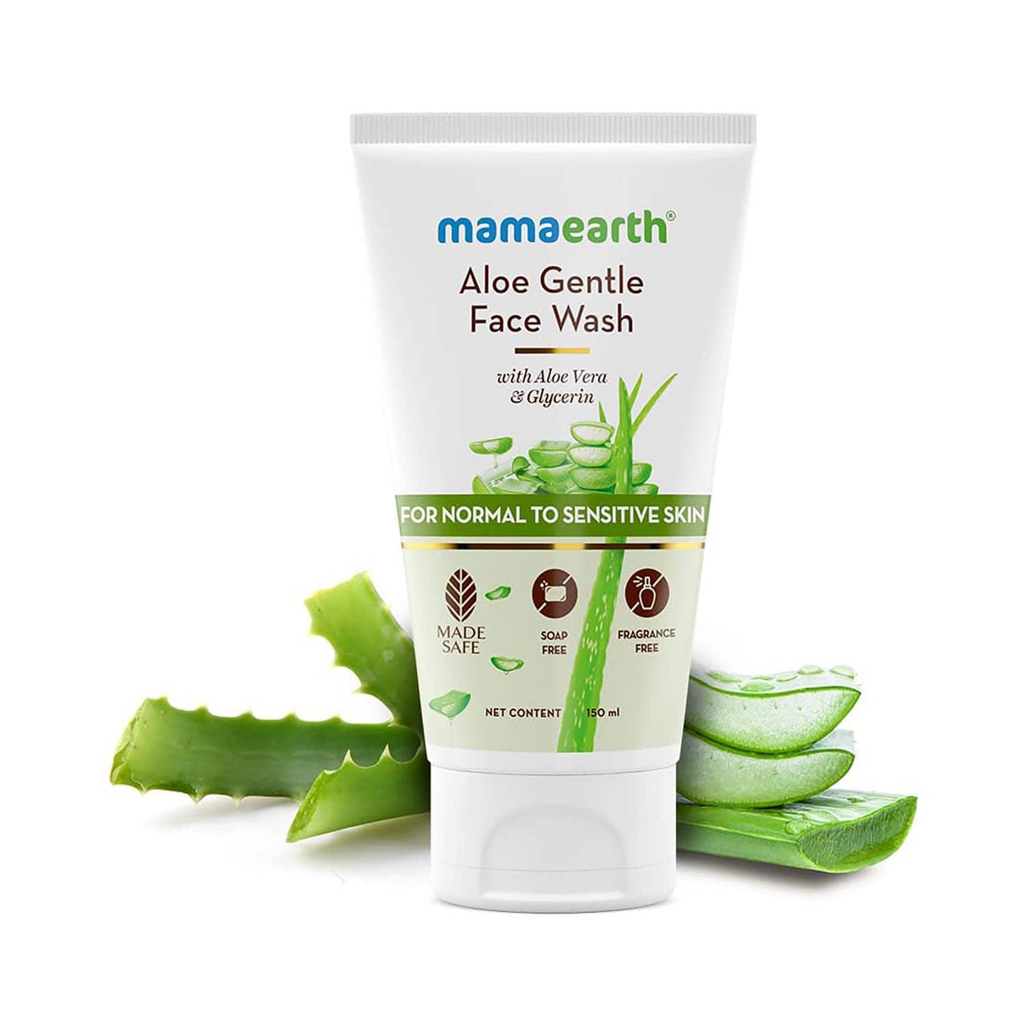 Mamaearth Aloe Vera & Glycerin Gentle Face Wash (150 ml)