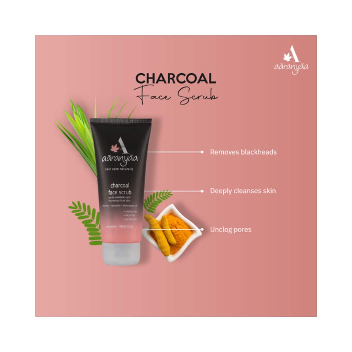 Aaranyaa Charcoal Face Scrub (100g)