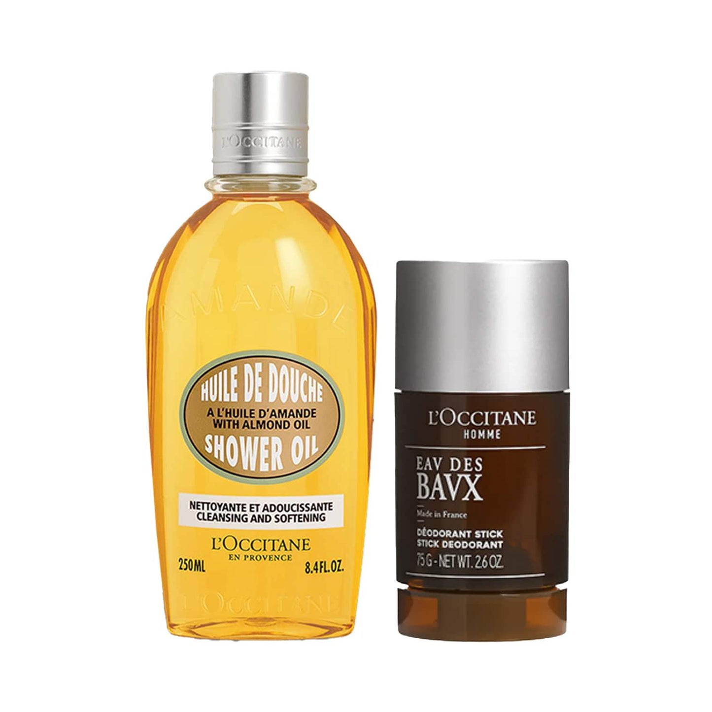 L'occitane Almond & Baux Fresh Essentials Duo Shower Oil & Deo Combo