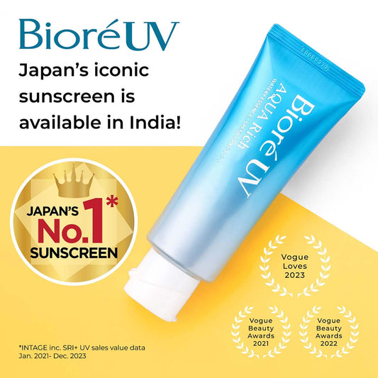 Biore Uv Aqua Rich Watery Essence Sunscreen With SPF 50+ PA++++ (70g)