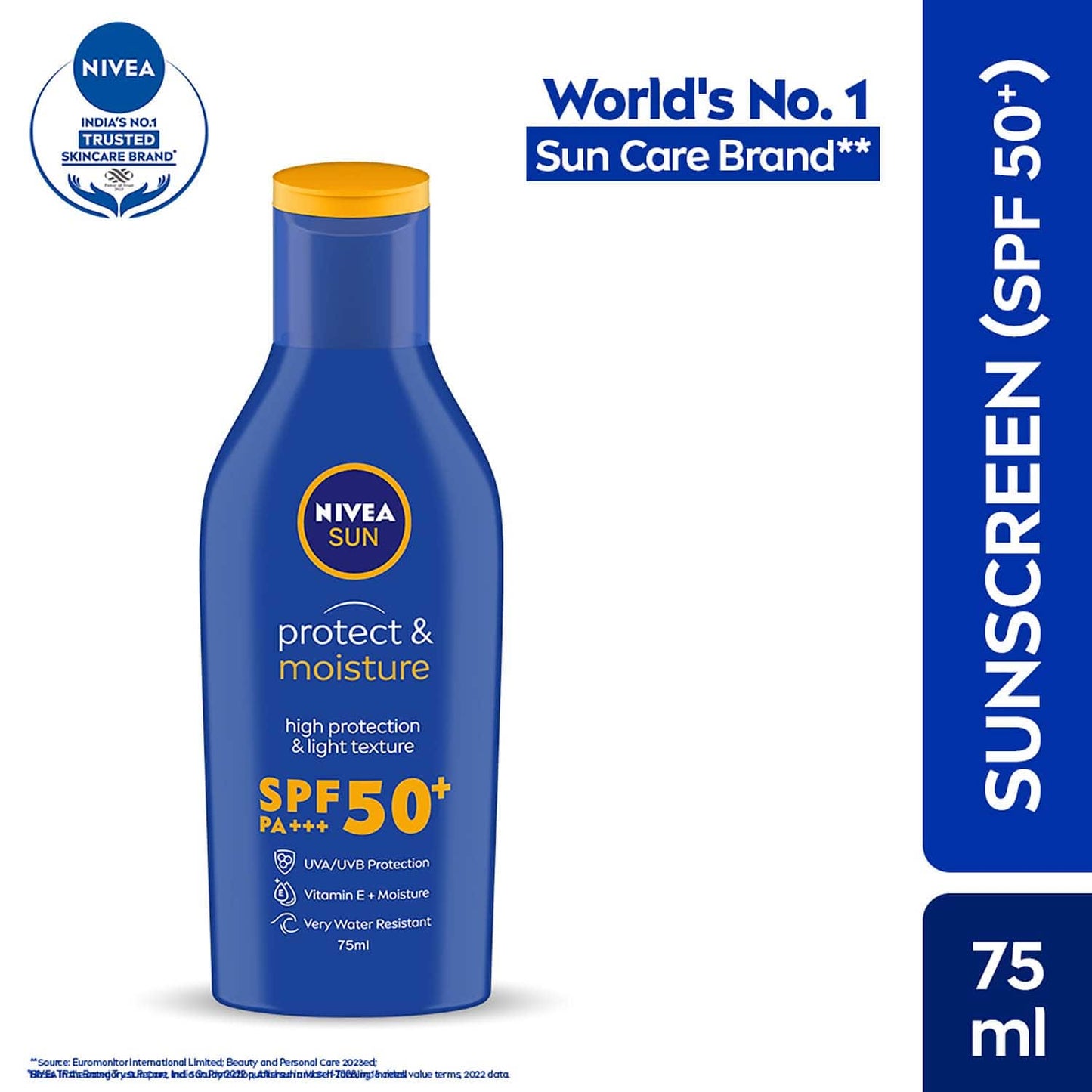 Nivea Sun Protect & Moisture Lotion SPF 50 PA++++ UVA-UVB (75ml)