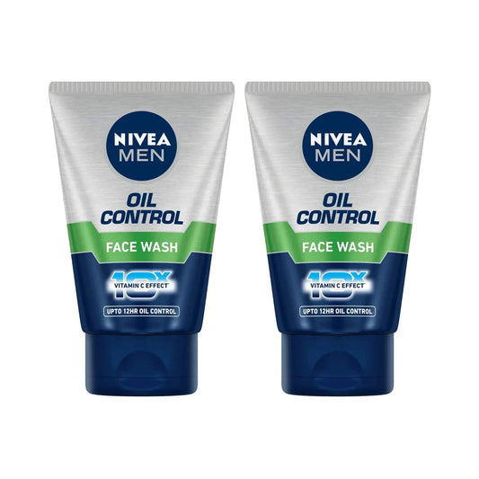 Nivea Men Oil Control Aircool Mint Crystal Facewash (100 g) (Pack Of 2) Combo