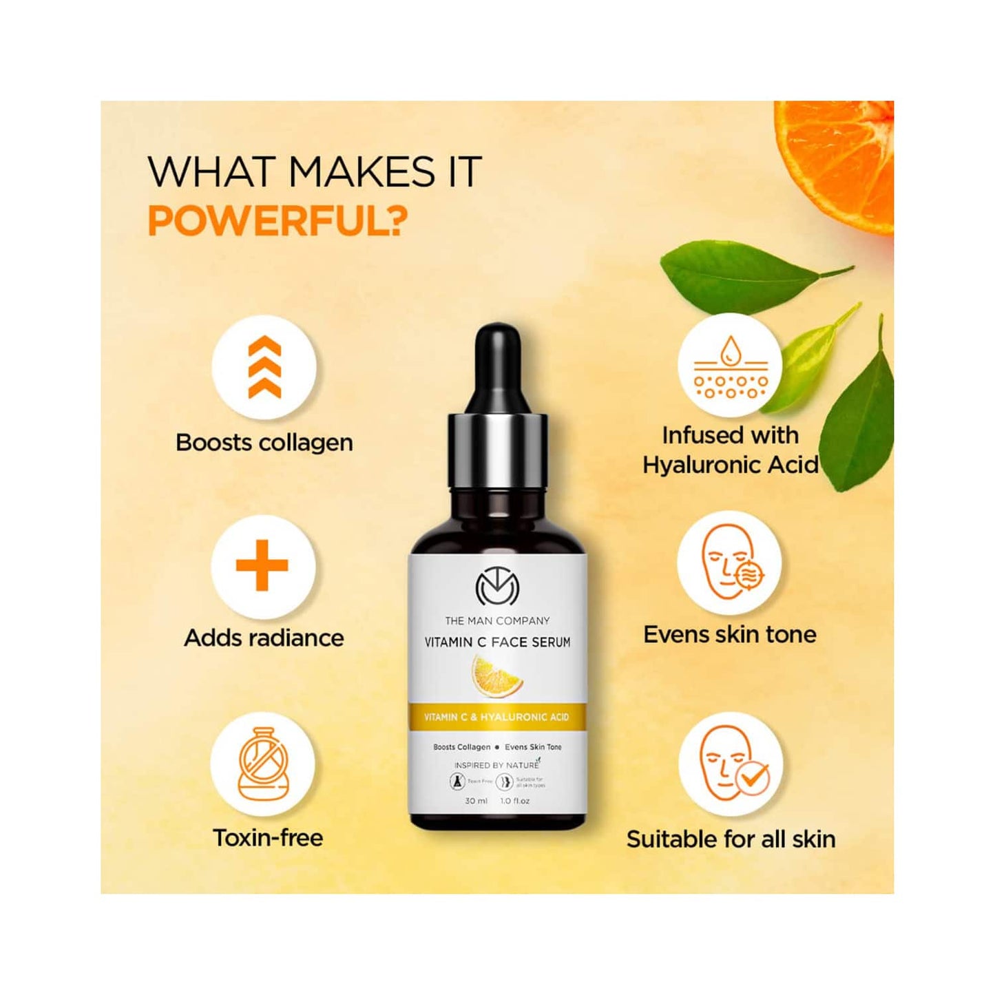 The Man Company 40% Vitamin C Face Serum (30ml)