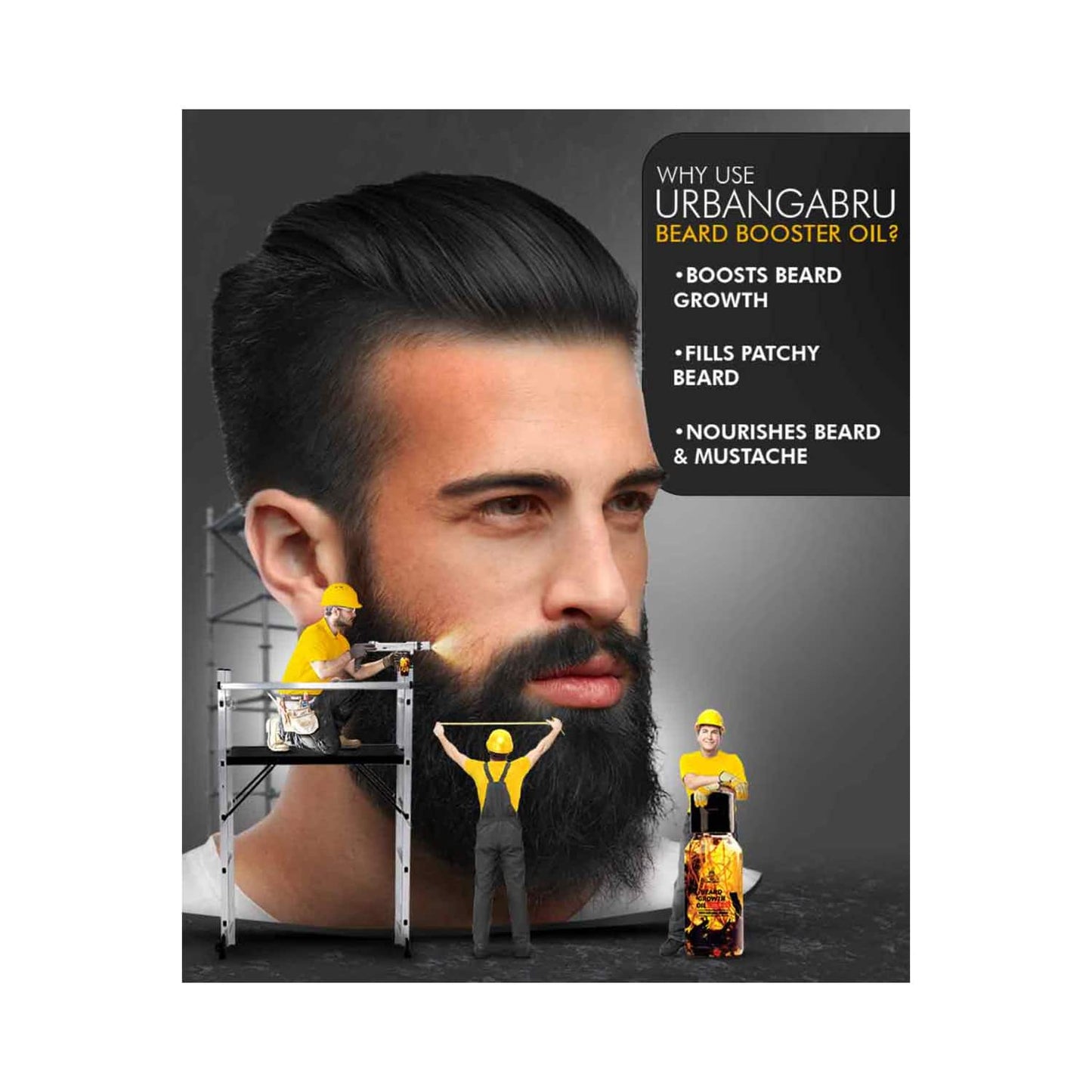 Urban Gabru Beard Growth Oil (60ml)