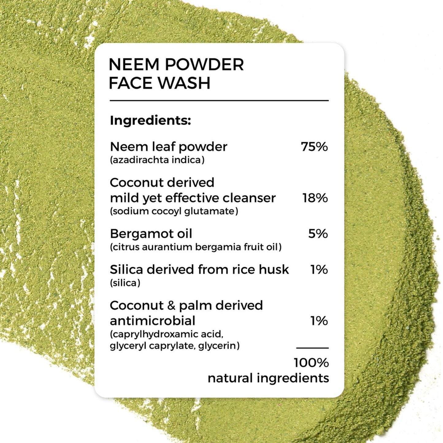 Brillare Neem Powder Face Wash (15g) For Acne Prone Skin Combo