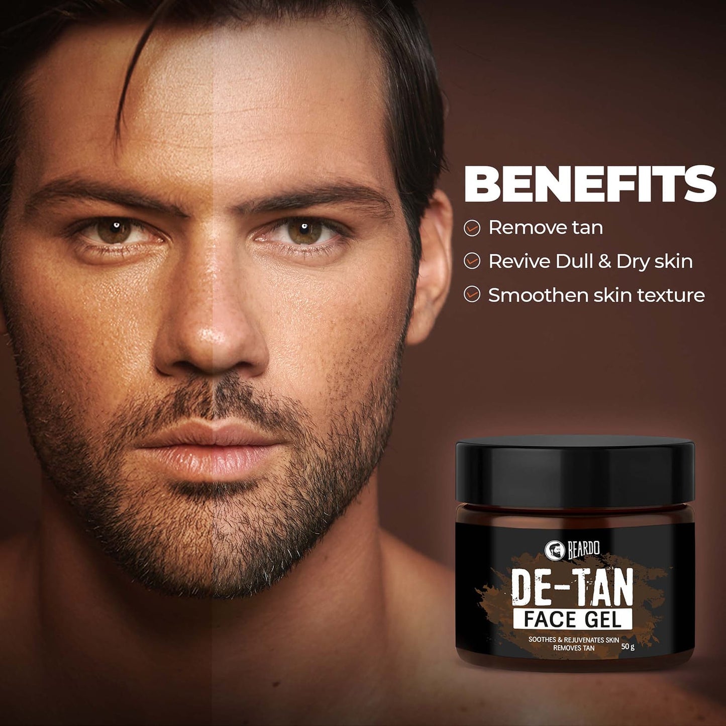 Beardo De-Tan Face Gel (50g)