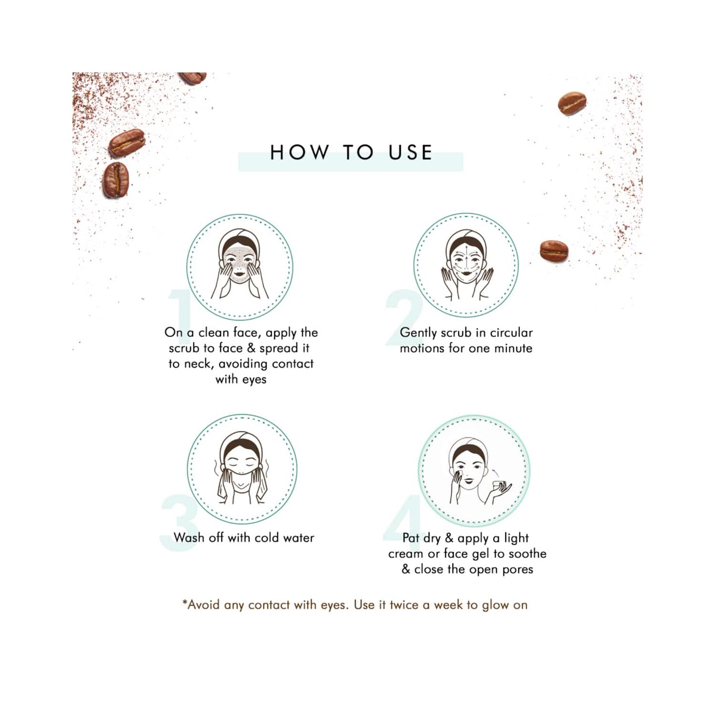 mCaffeine Exfoliating Coffee Face Scrub (2Pcs)