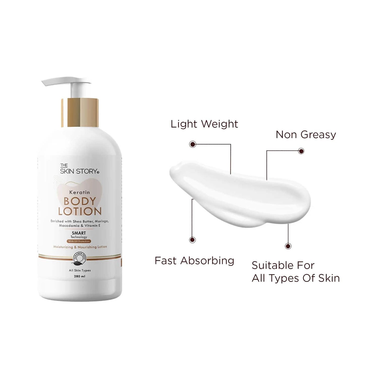 The Skin Story Keratin Body Lotion (280ml)