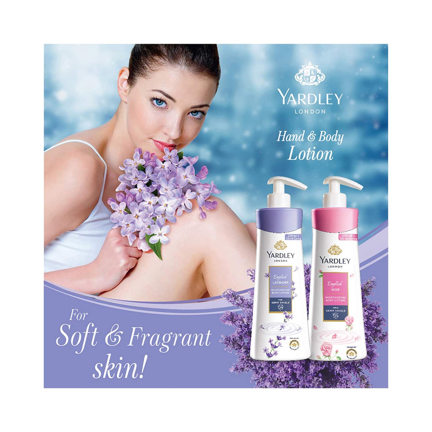 Yardley London English lavender Moisturizing Body Lotion (400ml)