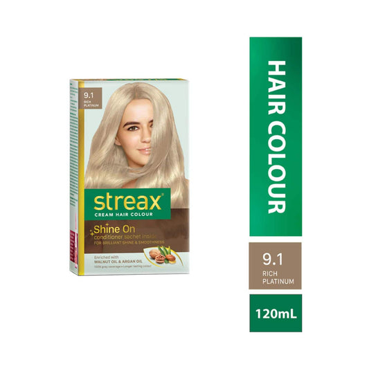 Streax Hair Colour - Rich Platinum (35gm+25ml)