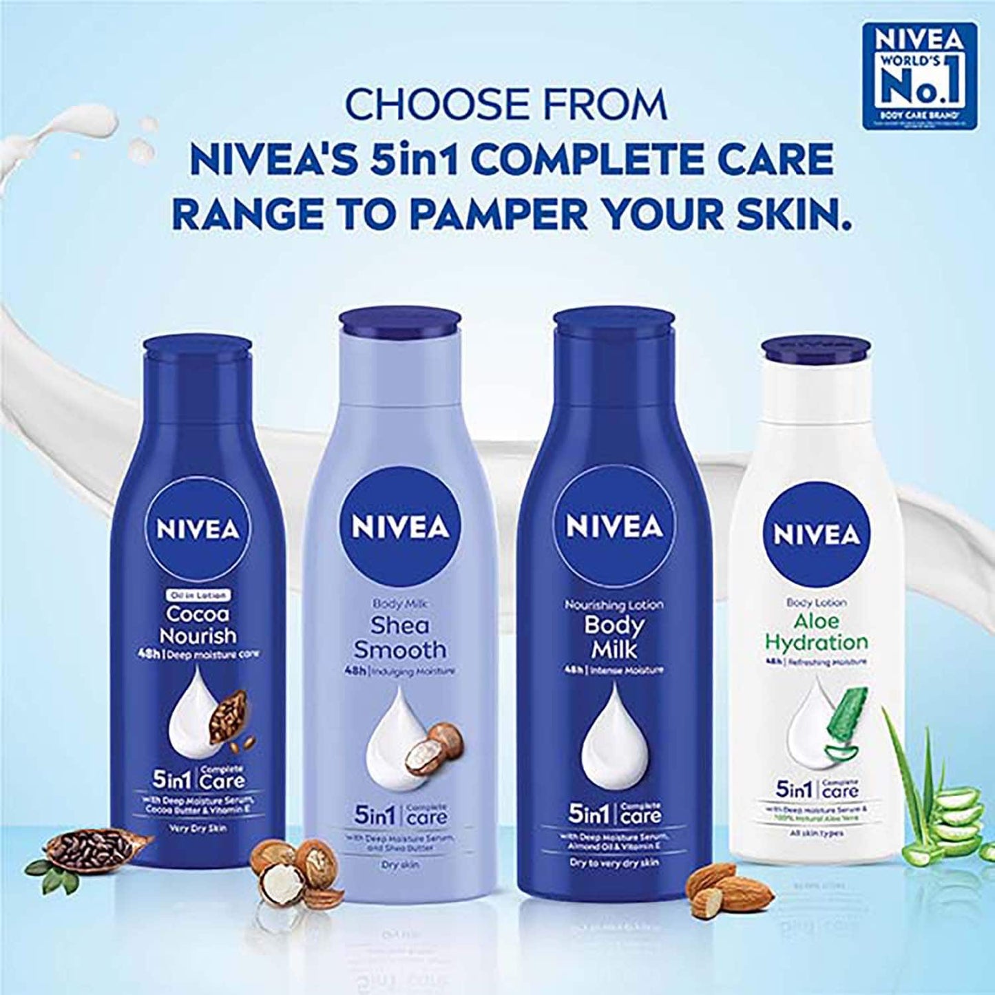 Nivea Aloe Protection Body Lotion with SPF 15 (400ml)