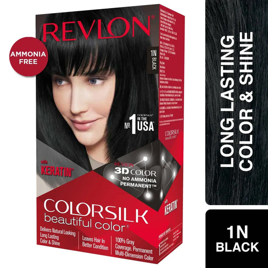 Revlon Colorsilk Hair Color - 1N Black (91.8ml)