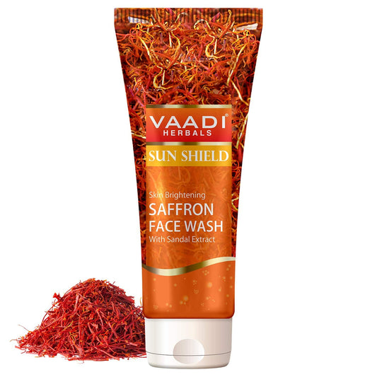 Vaadi Herbals Sun Shield Skin Whitening Saffron Face Wash (60ml)