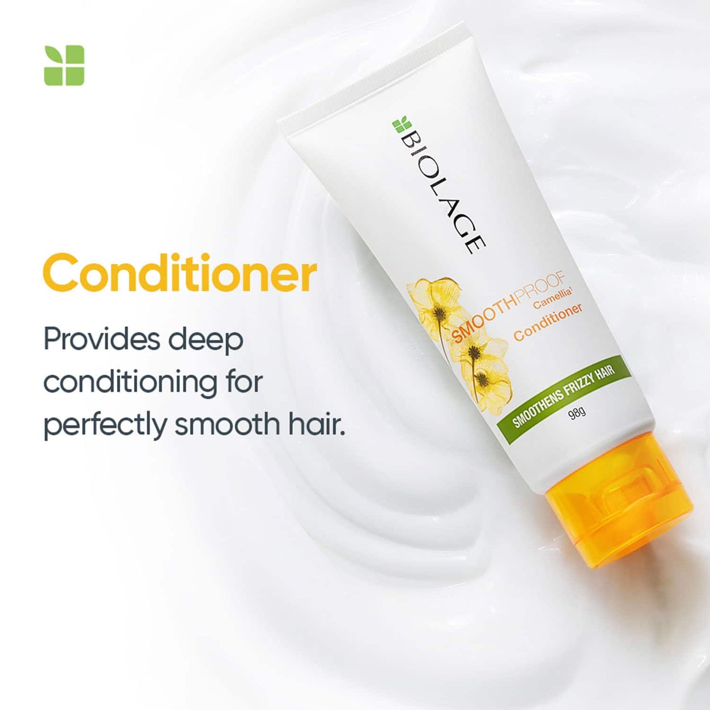 Biolage Smoothproof Vegan Shampoo and Conditioner Combo for Frizz-Free Hair (200 ml + 98 g)