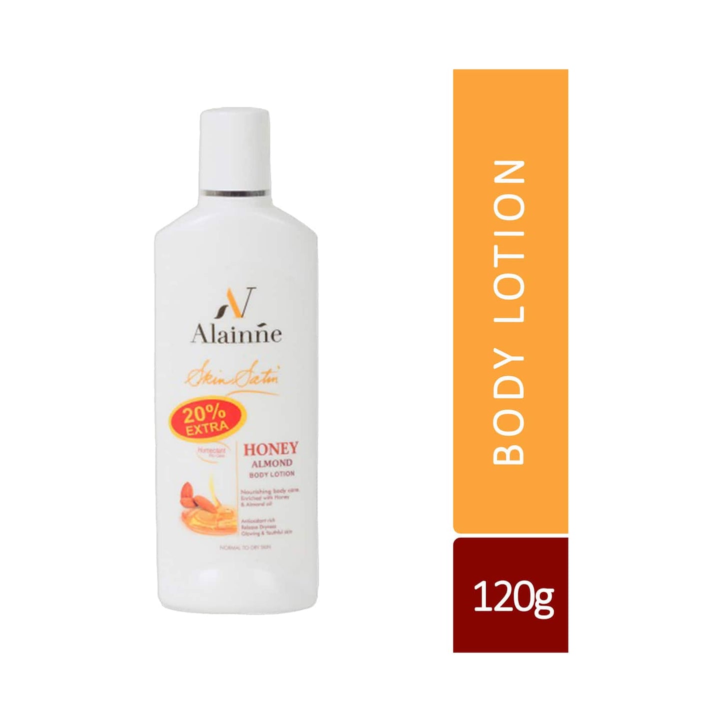 Alainne Skin Satin Honey Almond Body Lotion - (120ml)