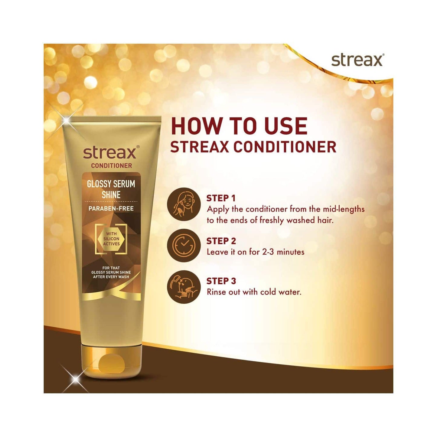 Streax Glossy Serum Shine Conditioner (240ml)