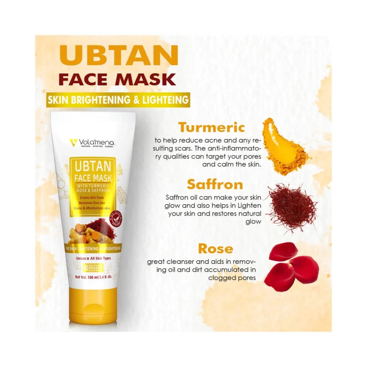 Volamena Ubtan Face Mask (100ml)