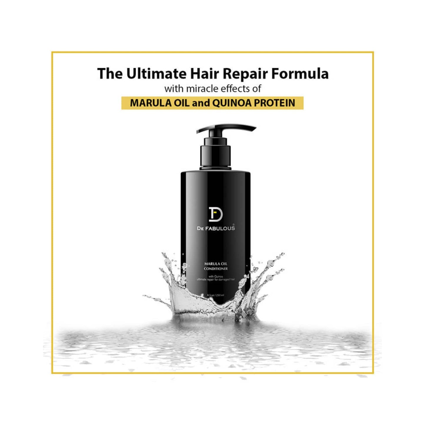 De Fabulous Marula Oil Conditioner with Ultimate Repair for Damaged Hair (250ml)