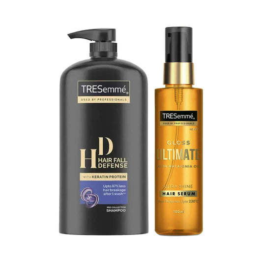 Tresemme Hair Fall Rescue Shampoo + Gloss Artist Serum Combo