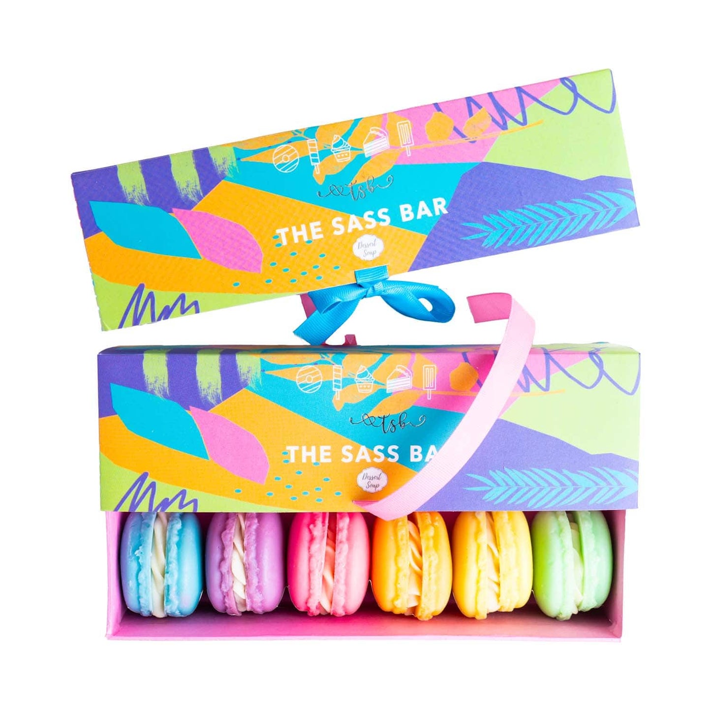 The Sass Bar Macaron Soap Box (6 pcs)