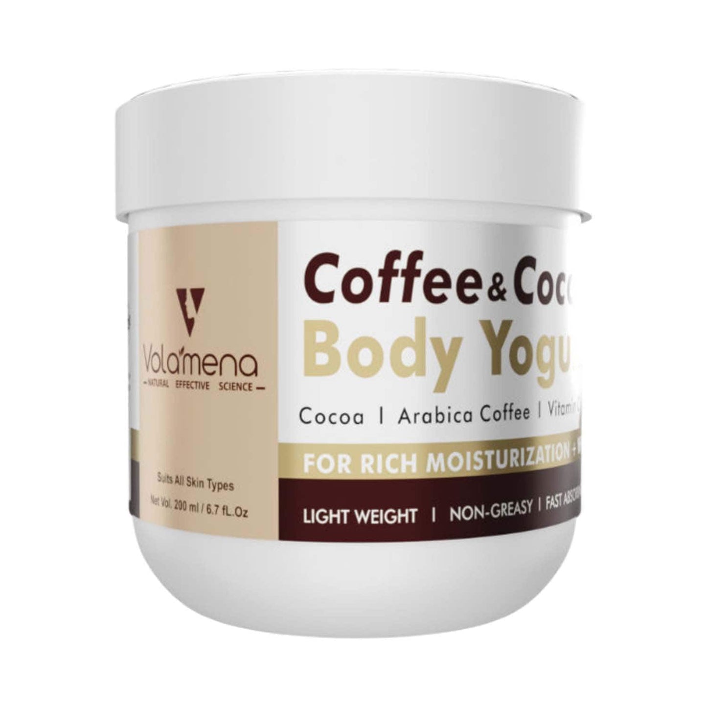 Volamena Coffee & Cocoa Body Yogurt Body Butter (200ml)