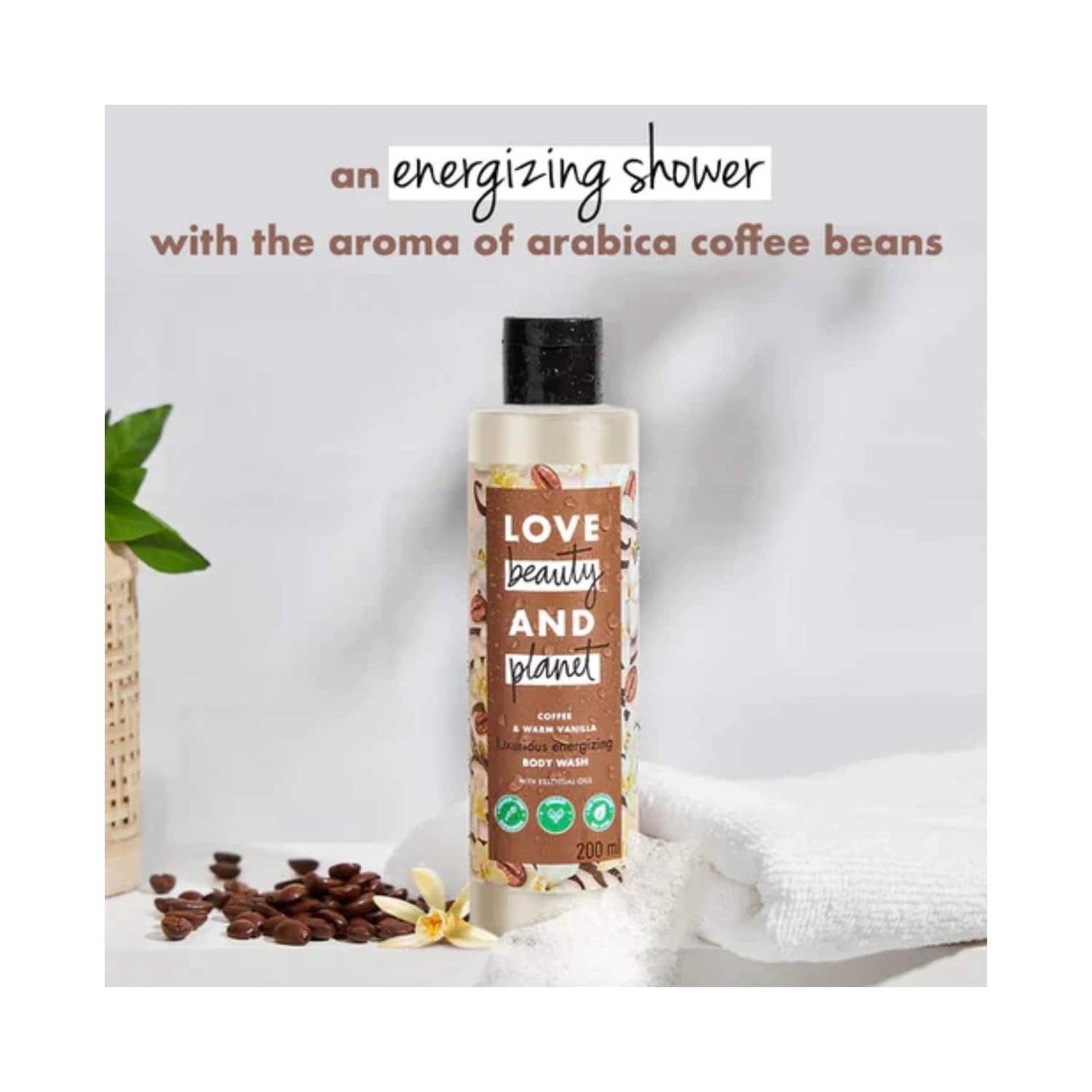 Love Beauty & Planet Coffee & Warm Vanilla Moisturising Body Wash (200 ml)