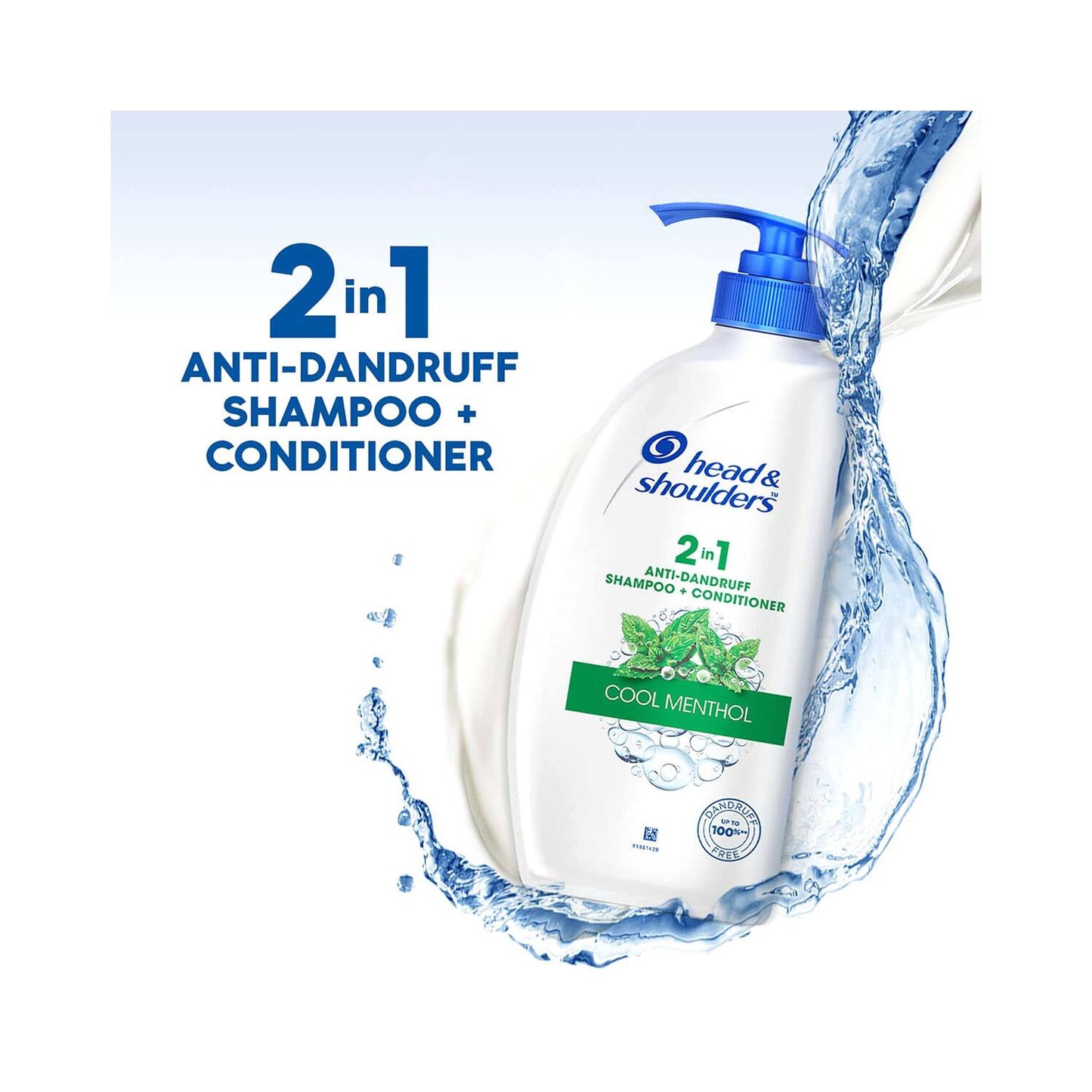 Head & Shoulders 2-In-1 Cool Menthol Anti Dandruff Shampoo + Conditioner (650ml)