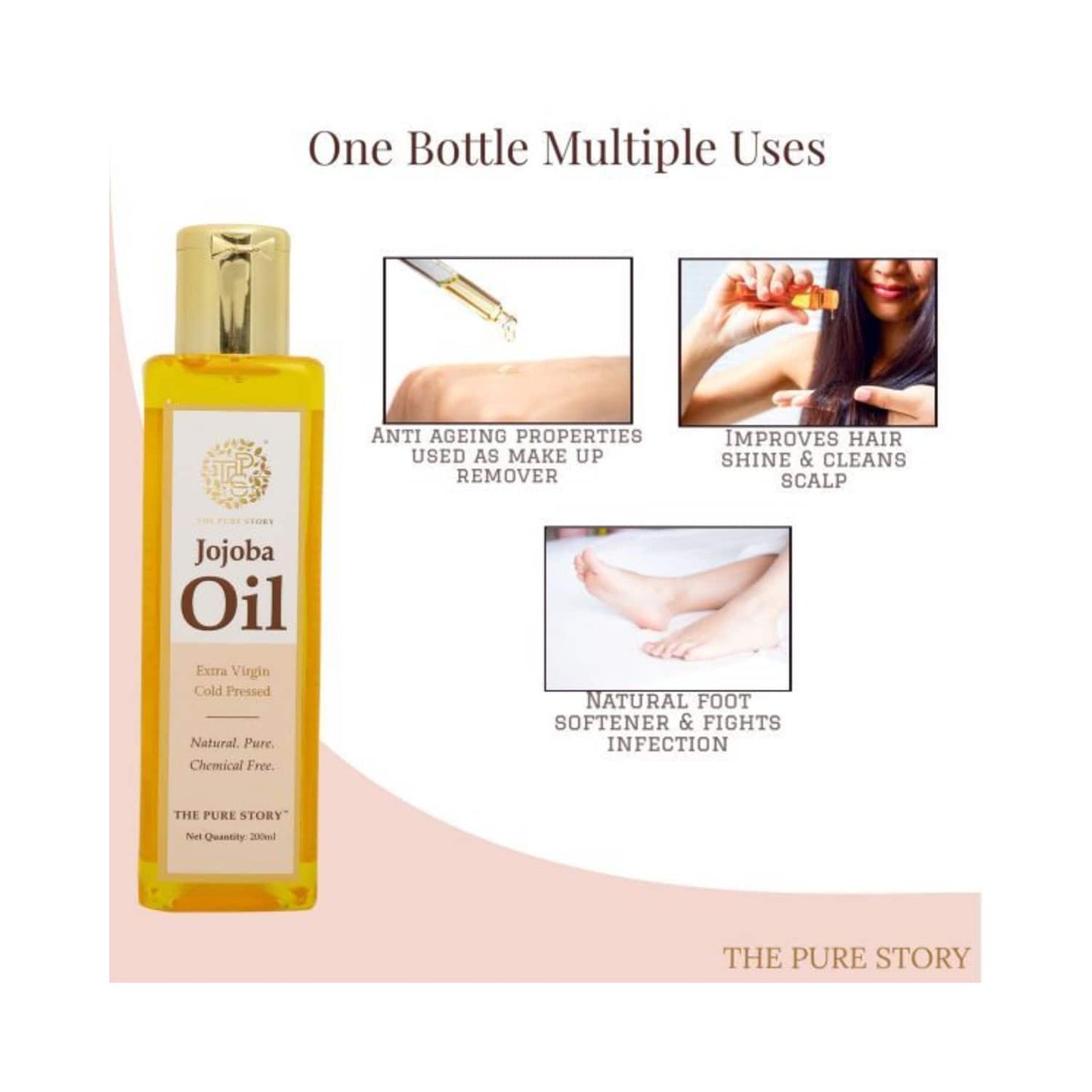 The Pure Story Jojoba Oil (200ml)