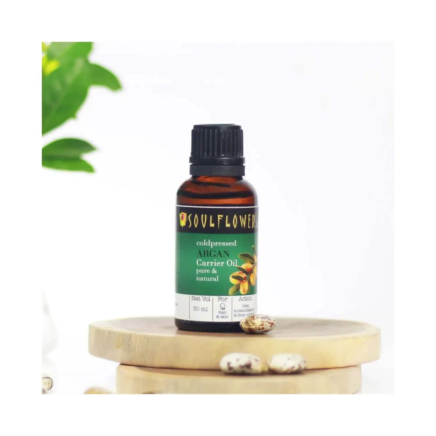 Soulflower Coldpressed Argan Carrier Oil - (30ml)