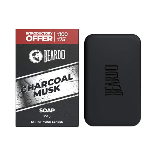 Beardo Charcoal Musk Soap For Men (100g)