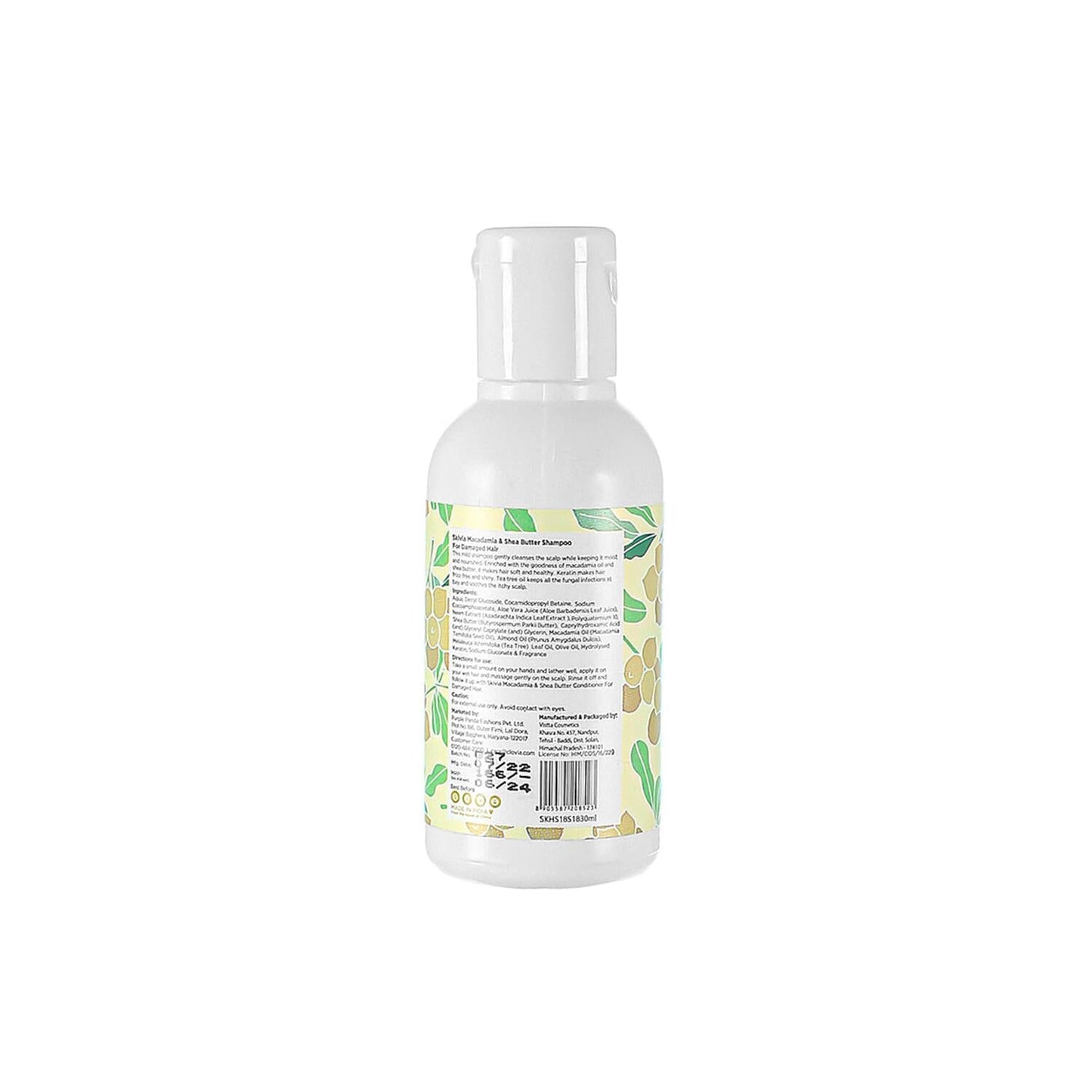 Skivia Macadamia & Shea Butter Mini Shampoo with Keratin & Almond Oil (30ml)