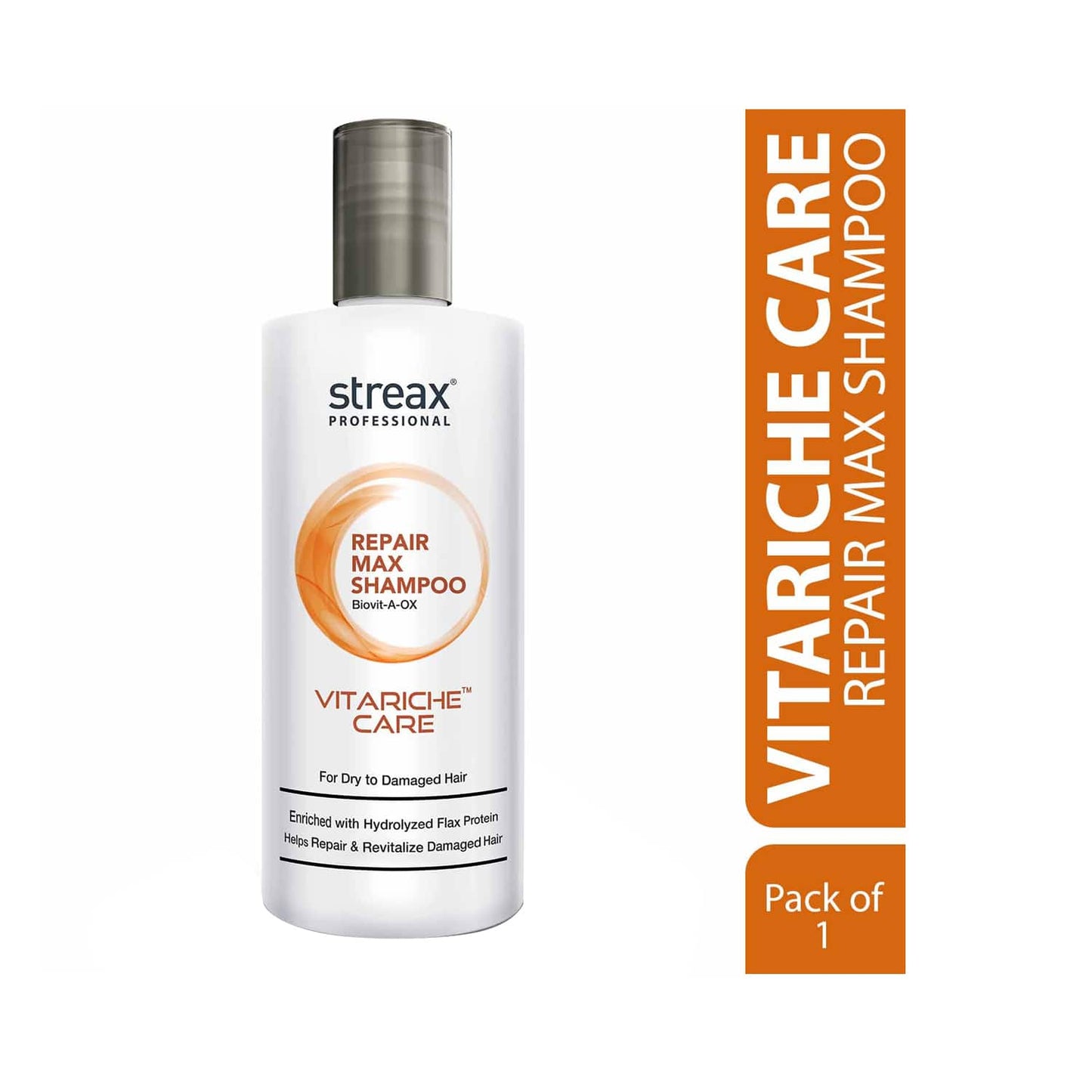 Streax Professional Vitarich Care Repair Max Shampoo (1500ml)