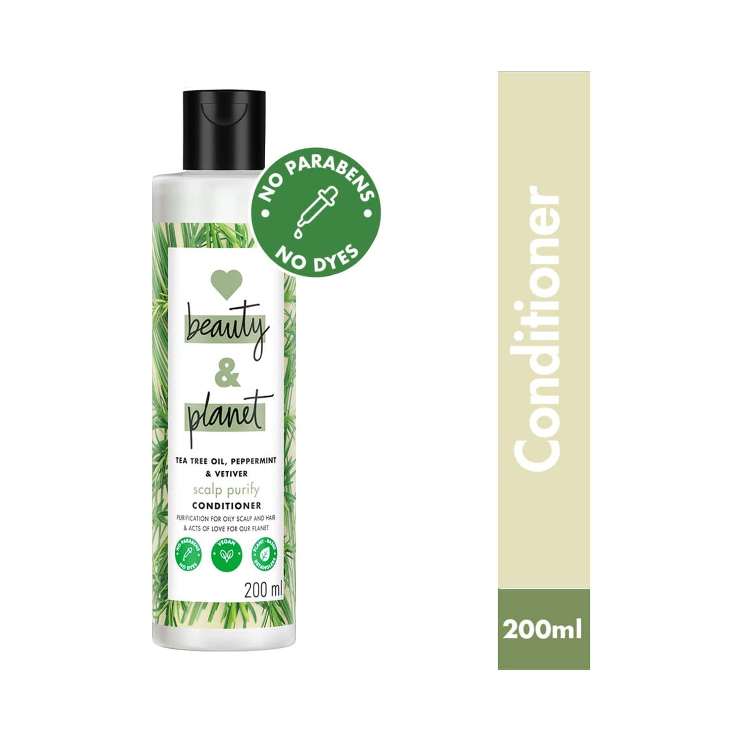 Love Beauty & Planet Tea Tree Peppermint & Vetiver Clarifying Conditioner No Sulphates (200 ml)